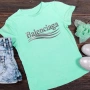 Balenciaga/Баленсиага дамска фланелка, памучна тениска, зелена, щампа , снимка 1