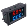 Дигитален волтамперметър за вграждане 0-100V 0-10A, LED дисплей червено-син – за захранващи 10052, снимка 9