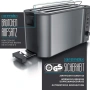 Тостер от неръждаема стомана Arendo, 1500W, снимка 5