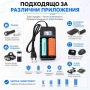 Универсално зарядно с дисплей за две литиево йонии батерии 3.7V 18650, снимка 4