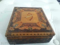 Стара Пирографирана Кутия, Цигаретник, снимка 1