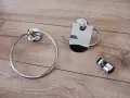 Комплект аксесоари за баня - поставка за тоалетна хартия, ринг за кърпи и аератор, снимка 1