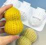 3D 3 Фъстъка Фъстък плодов десерт мус шоколад сладкиш силиконов молд формакорпусни десерти, снимка 3