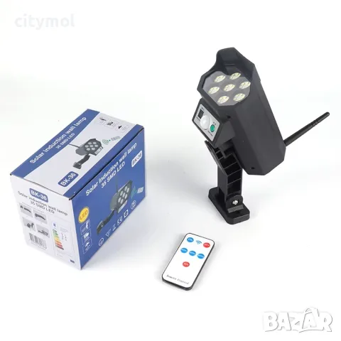Соларна лампа, имитираща камера за видеонаблюдение - 42 LED , Дистанционно, Сензор за движение, снимка 2 - Соларни лампи - 55688132