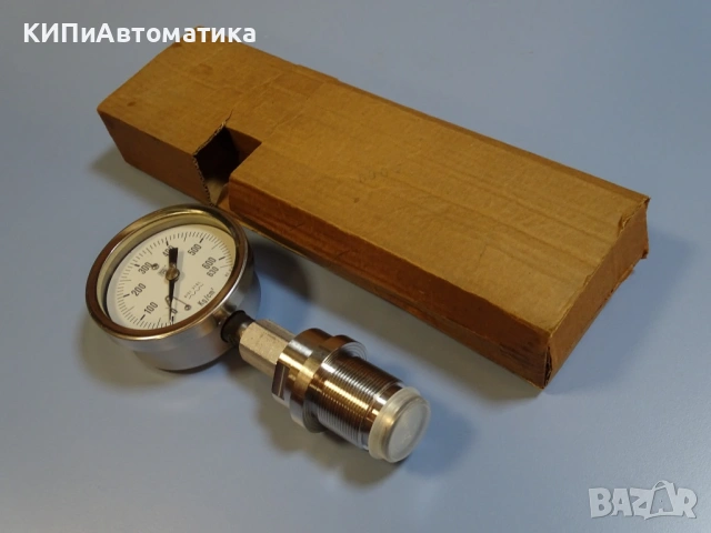 Манометър с мембранен разделител Nuova Fima AISI 316L Ф100 0-630 kg/cm2, снимка 9 - Резервни части за машини - 54525816