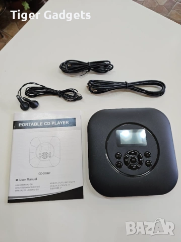 Преносим CD плейър CD206BF с Bluetooth, високоговорители и акумулаторна батерия, снимка 10 - MP3 и MP4 плеъри - 54930637