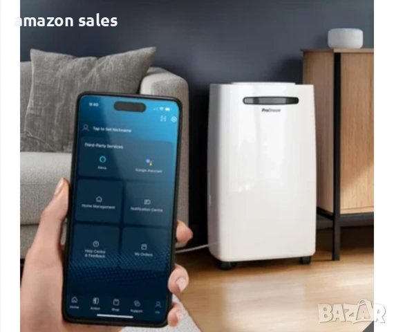Pro Breeze 20L/Day Smart 20-л./ден влагоабсорбатор,резервоар 5,5л,електрически, снимка 8 - Влагоабсорбатори и влагоуловители - 54388460