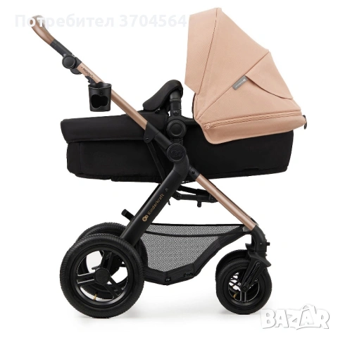 KinderKraft MOOV 2 бебешка количка 3в1 Основа Isofix Kinderkraft Mink, снимка 10 - Детски колички - 54401802