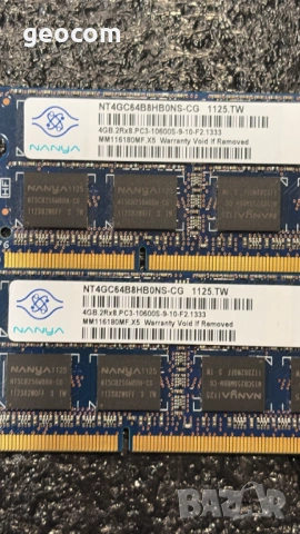 8GB (2x4GB) DDR3 Nanya (PC3-10600S,CL-9,Кит), снимка 3 - RAM памет - 54287830
