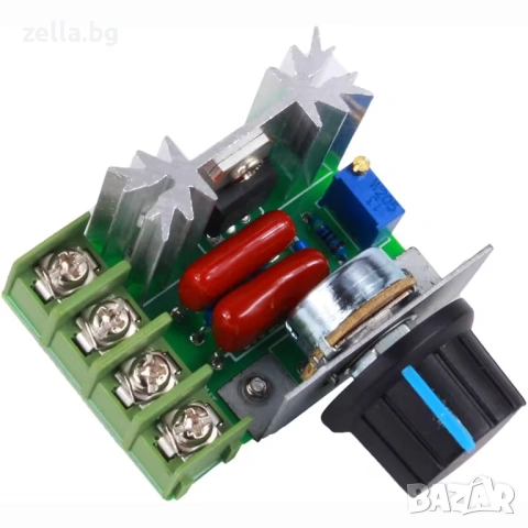 Регулатор на напрежение 220V 2000W | Димер за обороти на електромотор, вентилатор и осветление 10014, снимка 11 - Друга електроника - 54655952