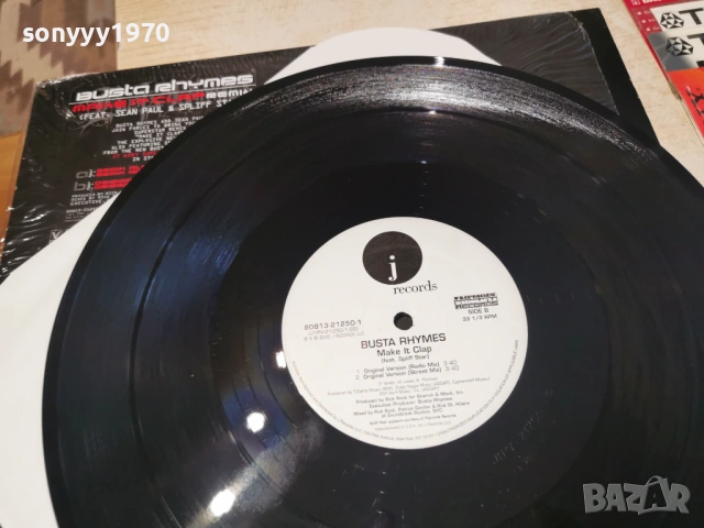 BUSTA RHYMES MANIFACTURED IN USA 0505261939L1, снимка 13 - Грамофонни плочи - 54429574