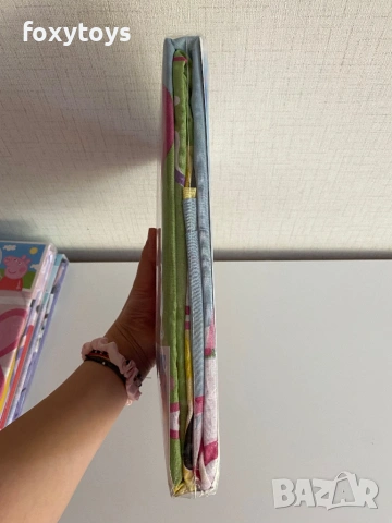 Детски спален комплект от 2 части Peppa Pig, прасенцето Пепа, за кошарa или малко легло, снимка 3 - Спално бельо и завивки - 54369874