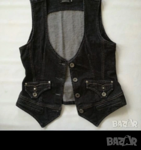 Дамско Елече DENIM, снимка 2 - Елеци - 24098770