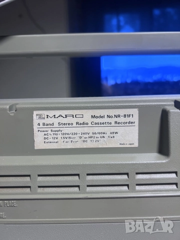 MARC model NR-81F1, снимка 8 - Радиокасетофони, транзистори - 55407834