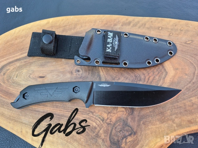 Фиксиран нож Ka Bar Jarosz TUROK 7503 с тактическа кания, снимка 5 - Ножове - 54376550