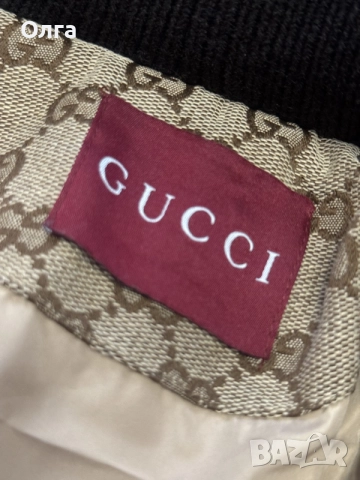 Продавам дамско зимно яке, Лукс, копие на Gucci, размер M, 200 евро, кальф, снимка 3 - Якета - 55667426