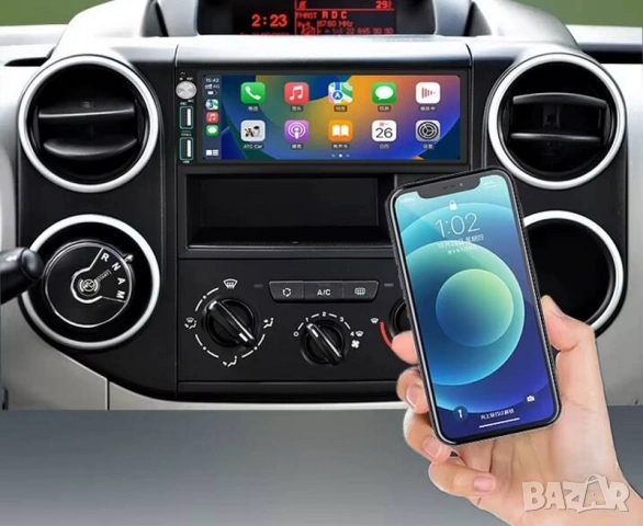 1-Din 6.86” 1280*480, 4/64GB 8-ядрена универсална мултимедия с Android 13, 4G/LTE 