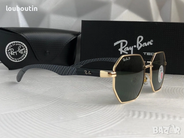 Ray Ban Ferrari 2 цвята мъжки слънчеви очила осмоъгълни с поляризация  дамски унисекс, снимка 14 - Слънчеви и диоптрични очила - 55149496
