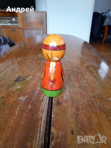 Стара дървена фигурка #12, снимка 3 - Други ценни предмети - 54081244