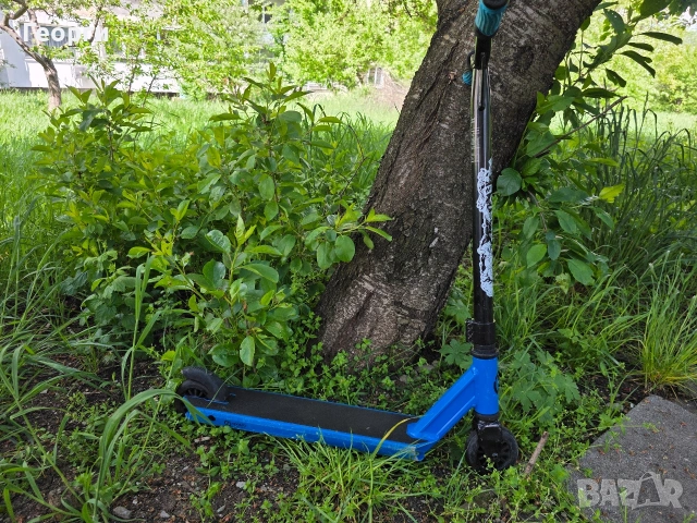 Тротинетката Oxelo MF One Blue freestyle за трикове за ръст 110 - 140 до 100 кг., снимка 2 - Детски велосипеди, триколки и коли - 54492868