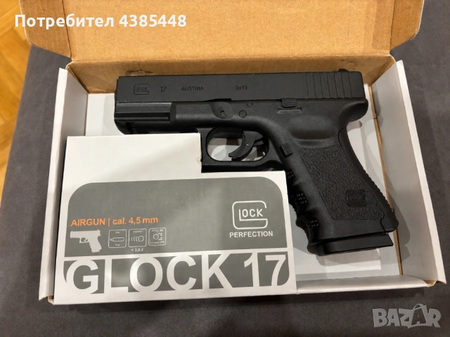 Продавам въздушен пистолет GLOCK 17, снимка 3 - Въздушно оръжие - 54499538