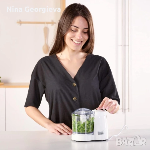 Чопър Black+Decker BXCH120E 120 W, 350 ml, снимка 2 - Чопъри и пасатори - 54182710