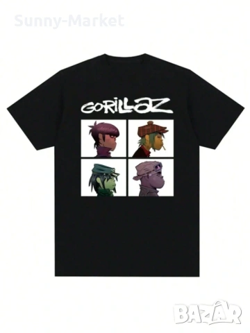 Тениски Gorillaz , мъжки детски и дамски модели и размери 
