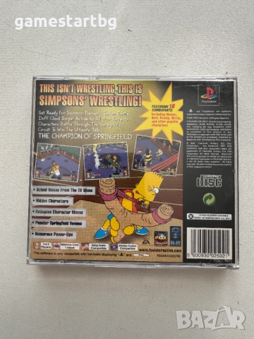 The Simpsons Wrestling за PS1, снимка 2 - Игри за PlayStation - 54286285