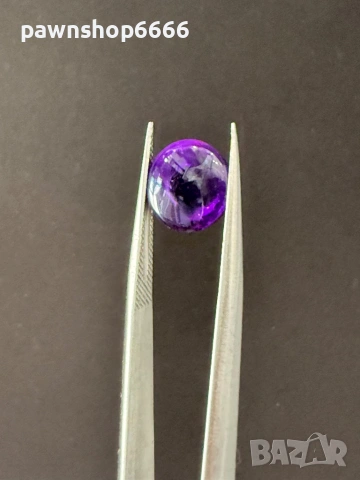 Естествен аметист кабошон – 5.785 ct – Наситен виолетов цвят, снимка 10 - Други - 54845634