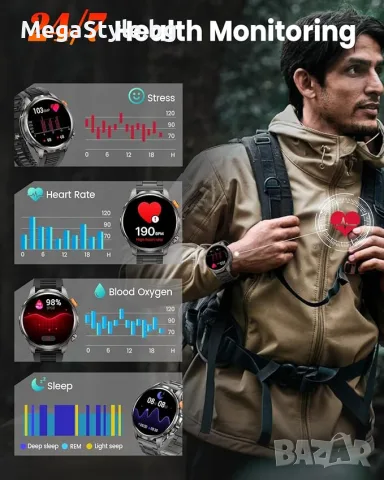 Smart Watch AK90, снимка 7 - Водоустойчиви - 55352217