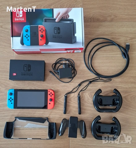 Nintendo Switch Neon Red/Blue, V1 unpatched, 128GB sd card с EmuNAND мод