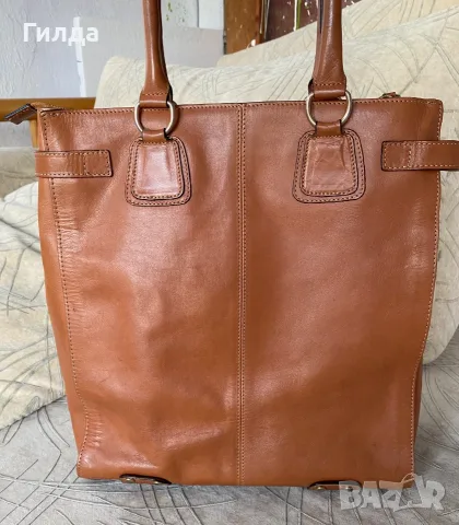 Massimo Dutti чанта естествена кожа, снимка 6 - Чанти - 55537685