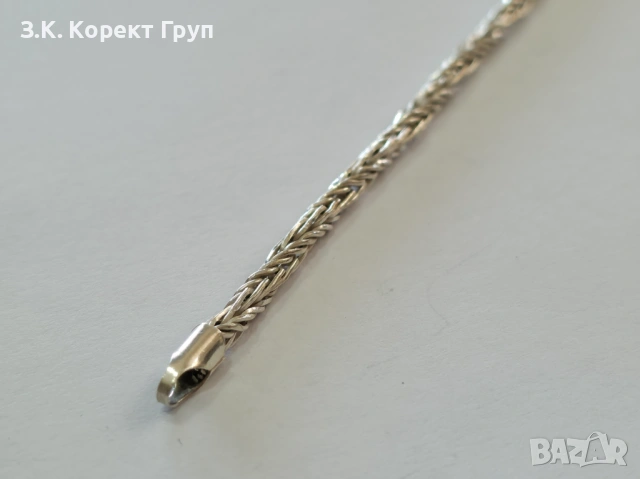 Сребърен синджир с кръст 925 / Каралска плетка / 26,51 гр., снимка 9 - Колиета, медальони, синджири - 54426939