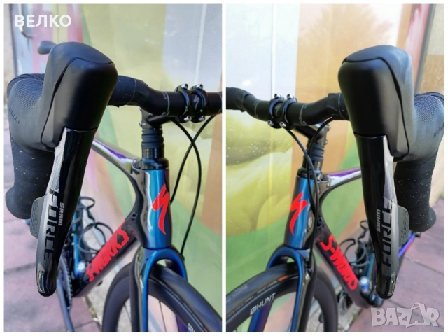 Шосеен велосипед Specialized S-Works Mclaren Edition - 28" * 2x12 Sram Force AXS * Carbon * 54 см *, снимка 4 - Велосипеди - 54450839