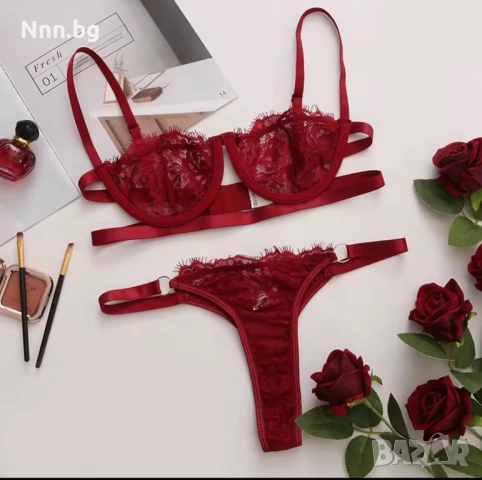 красив комплект от дантела, снимка 2 - Бельо - 54041258