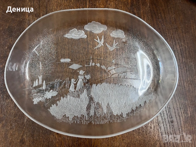 Walther Glas и страхотен съд с красив декор Серия “Спомени”декор “Лятна земя” , снимка 9 - Чинии - 54757617
