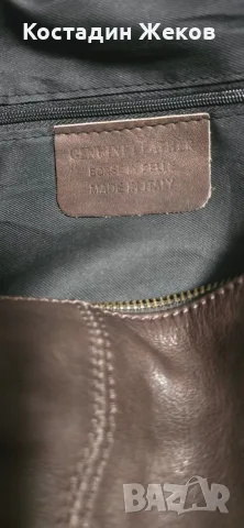 Дамска оригинална италианска чанта от естествена кожа. GENUINE LEATHER / BORSE IN PELLE / MADE, снимка 9 - Чанти - 55342144