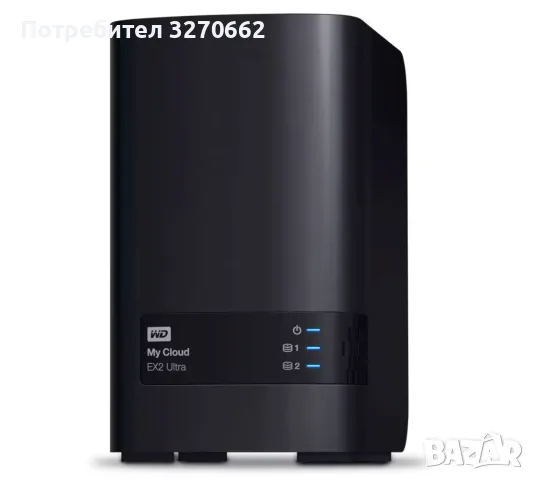 WD My Cloud EX2 Ultra 12 ТВ NAS Storage with WD Red HDDs, 2-Bay Personal Cloud