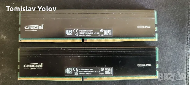 RAM памет Crucial Pro 32GB (2x16GB) DDR4 3200MHz , снимка 2 - RAM памет - 55457087