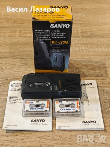 Колекционерски винтидж диктофон SANYO TRC-520M TALK-BOOK 
