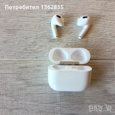 100 % оригинални безжични bluetooth слушалки APPLE AIRPODS 3 generation A2564 ( КАТО НОВИ ) от САЩ, снимка 7 - Слушалки, hands-free - 55359573