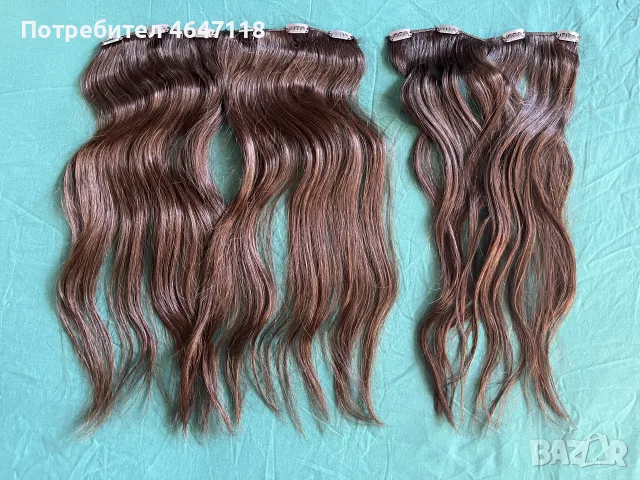 Diverso Hair - 100гр 55см естествена коса екстеншън  на клипс, снимка 5 - Аксесоари за коса - 55563088