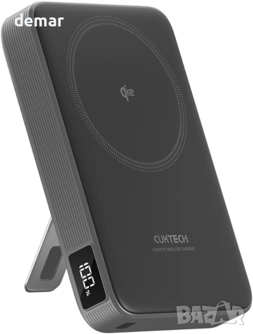 Магнитна външна батерия CUKTECH CP13 Qi2 15W Max безжично и 30W кабелно зареждане, 10000mAh