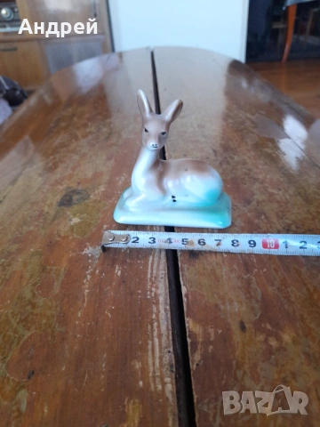 Стара порцеланова фигура,сърничка, снимка 6 - Други ценни предмети - 54357164