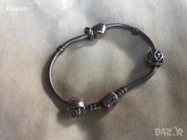 стара сребърна гривна "PANDORA", снимка 2 - Антикварни и старинни предмети - 55421619