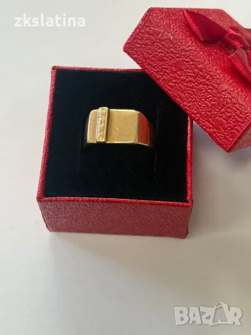 *** Топ Цена/ 75€ на грам *** Злаен пръстен 14к 10.86гр