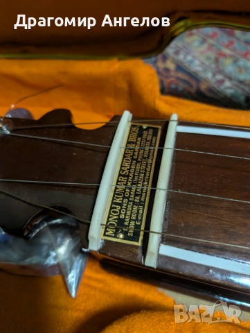 Handmade Tun Wood Box Tanpura: 4-String Indian Instrument with Inlay(Танпура), снимка 4 - Други - 54754229
