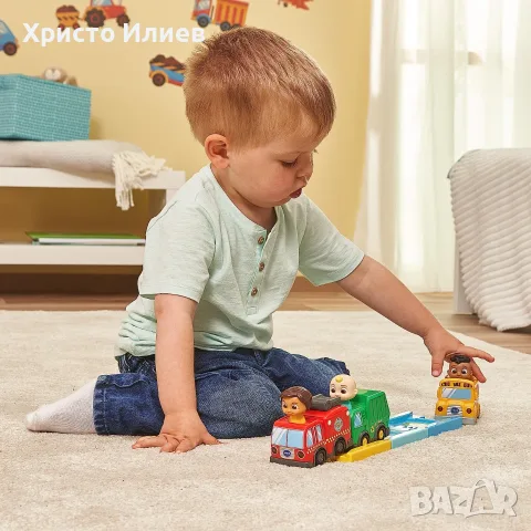 Пожарна кола CoComelon Кокомелон Vtech TUT TUT, снимка 6 - Коли, камиони, мотори, писти - 55553211