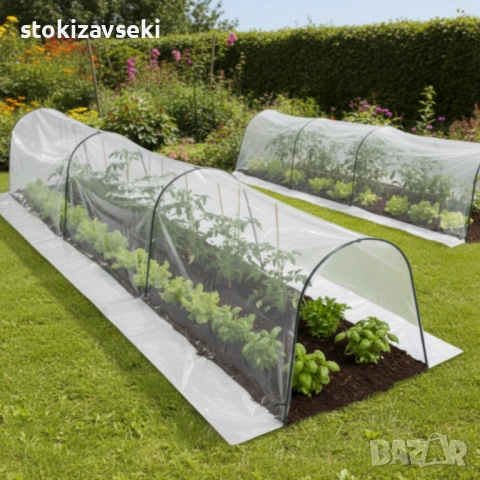 Мини оранжерия - компактна със здрава конструкция - 1,5 х 4 м, снимка 8 - Оранжерии - 54083616