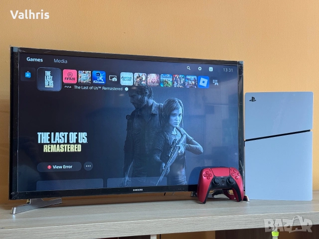 Playstation 5 Slim Disk Edition 1000GB с контролер и игри. ГАРАНЦИЯ!